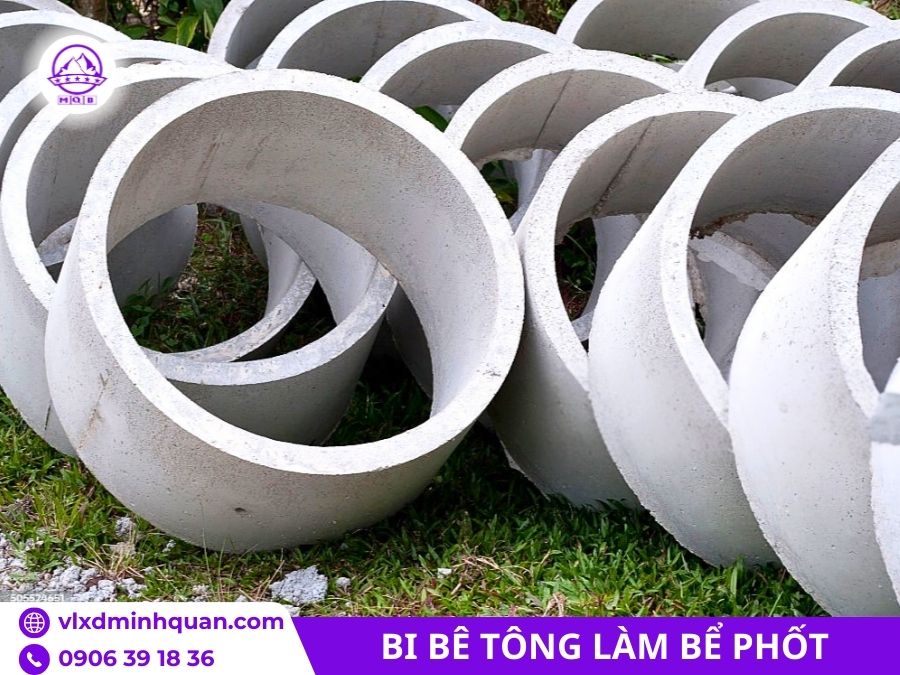 Cống bi D800 cao 0,5m làm bể phốt