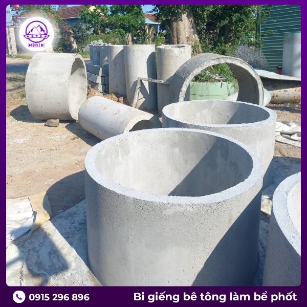 Cống bi làm bể tự hoại nên chọn đường kính bao nhiêu cho gia đình