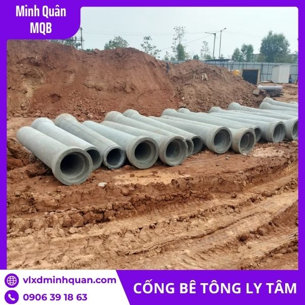 Cống ly tâm D400 dài 4m thoát nước đô thị