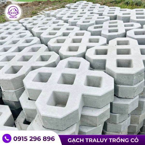 Mẫu gạch trồng cỏ 5 lỗ bằng bê tông 2026