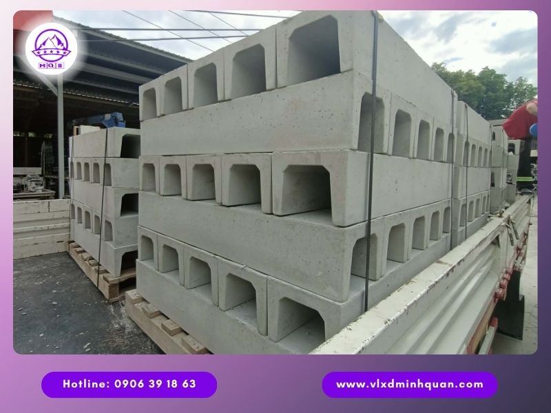 Máng thoát nước chữ U chuyên dùng cho vỉa hè