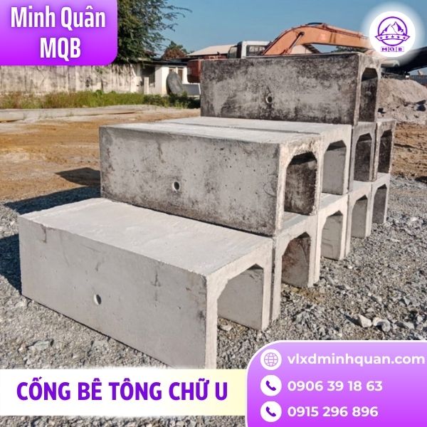 Mương chữ U bê tông nắp rời dùng cho khu công nghiệp