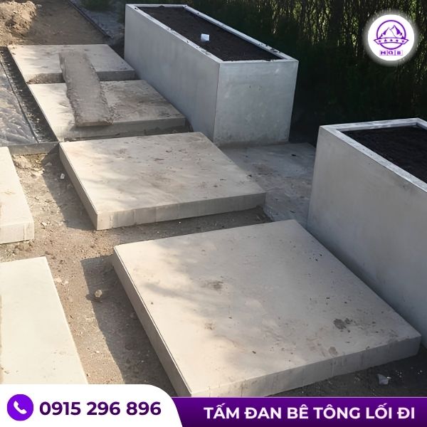 Cách bố trí tấm đan xi măng cho khuôn viên