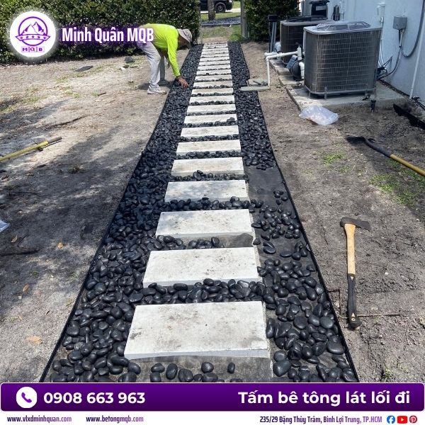 Tấm đan xi măng dày bao nhiêu mới chịu được xe tải?